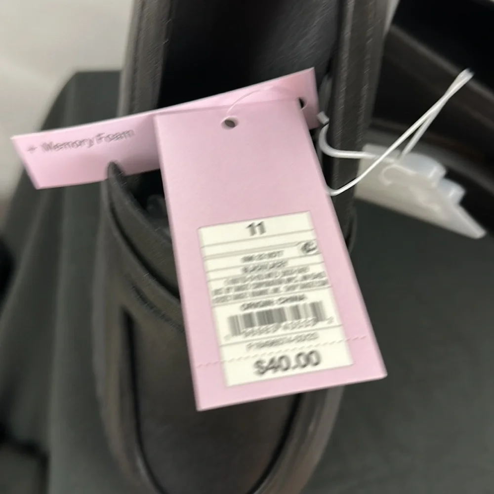 Wild fable Black Lacey Platform Loafer Size 11 - Picture 6 of 7